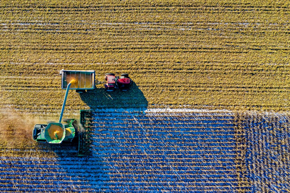 Harvesting agricultural commodities
